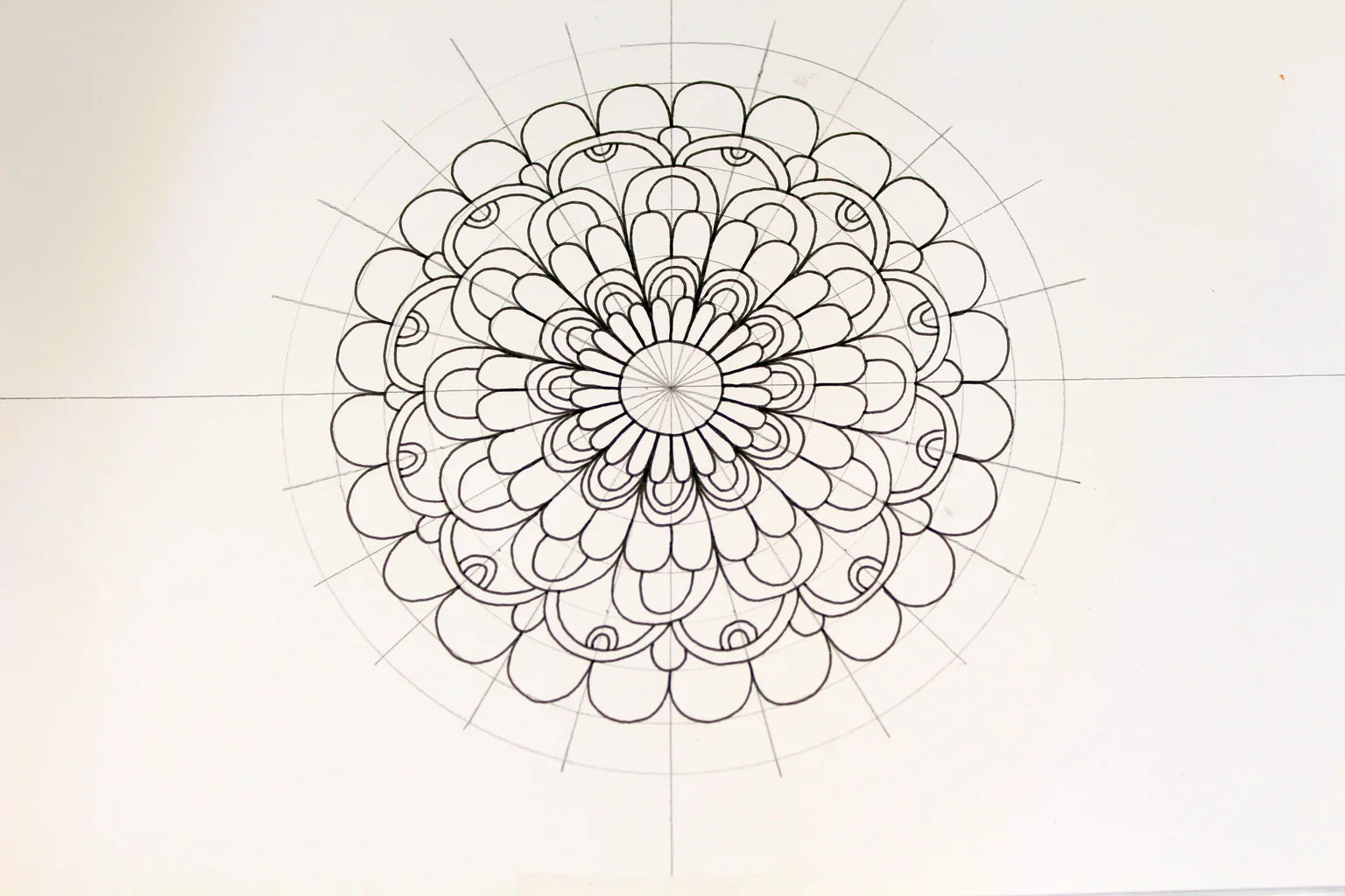 Simple Mandala Tutorial Mandala Drawing Easy With Pencil